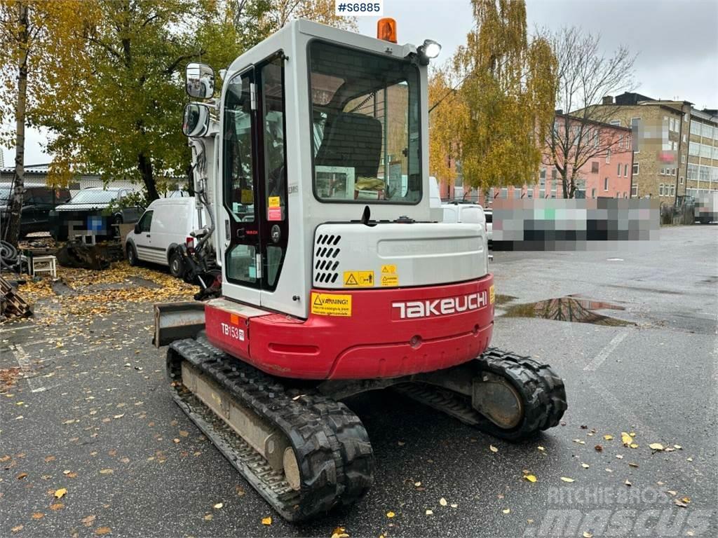 Takeuchi TB153FR, Excavator With Rotary tilt and tools Minibagger < 7t