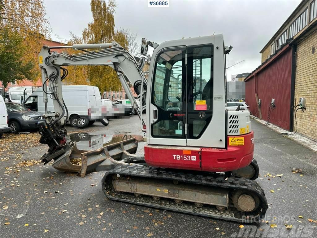 Takeuchi TB153FR, Excavator With Rotary tilt and tools Minibagger < 7t