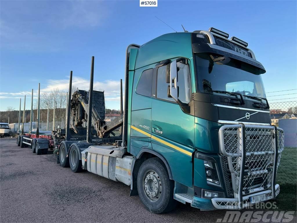 Volvo FH16 Timber truck with trailer and crane Holzfahrzeuge