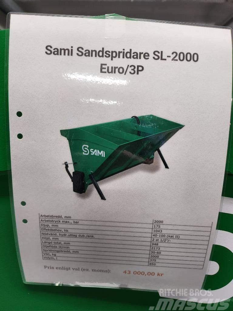 Sami Sandspridare SL 2000 euro / 3p  sms trima DEMO Sand- und Salzstreuer