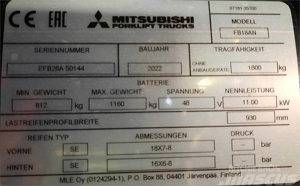Mitsubishi FB18AN Elektro Stapler