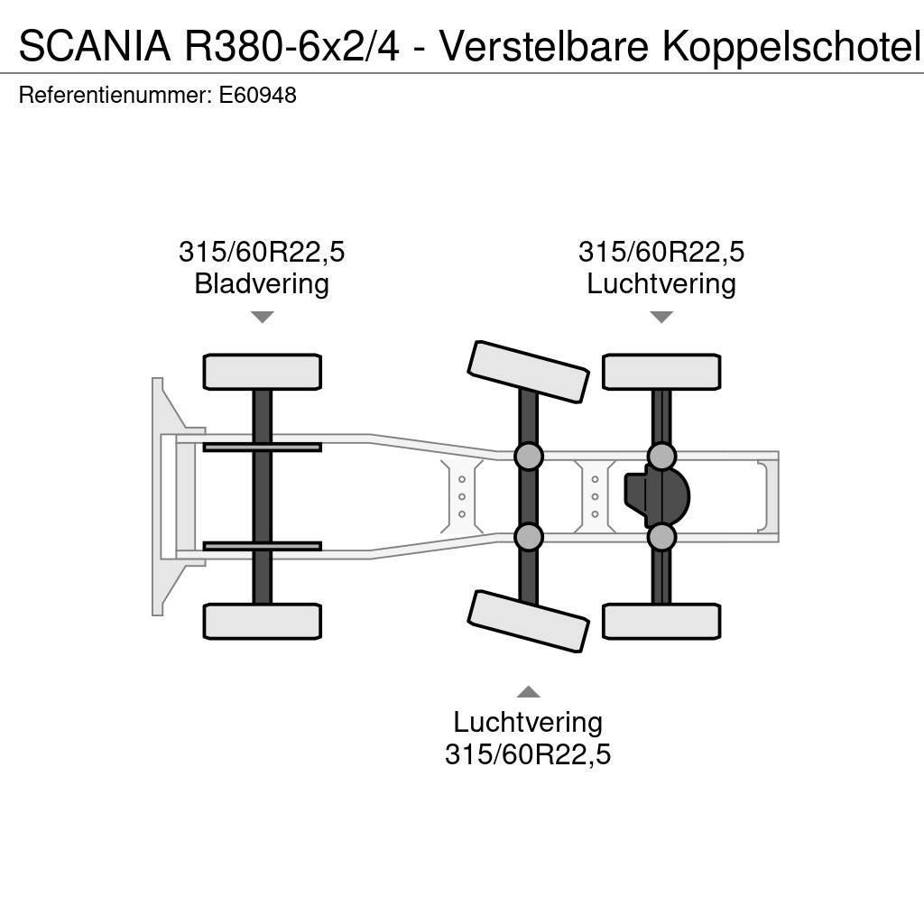 Scania R380-6x2/4 - Verstelbare Koppelschotel Sattelzugmaschinen