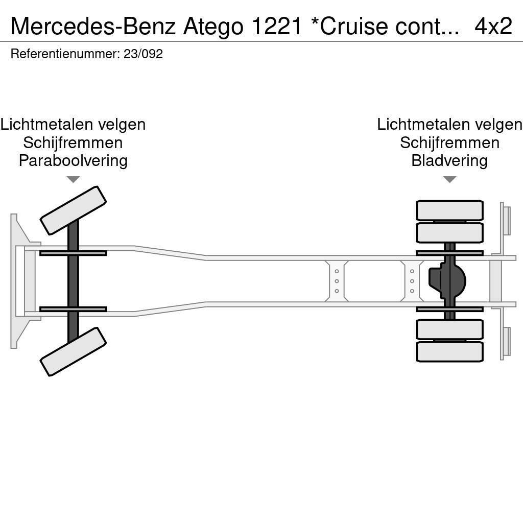Mercedes-Benz Atego 1221 *Cruise control*Bluetooth*Elektrisch ve Kühlkoffer
