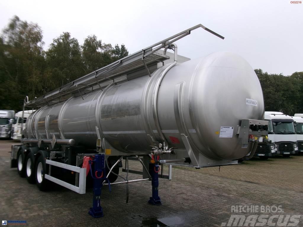 Parcisa Chemical tank inox L4BH 21.2 m3 / 1 comp + Tankauflieger