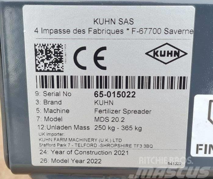 Kuhn MDS 20.2 Broadcaster Mineraldüngerstreuer