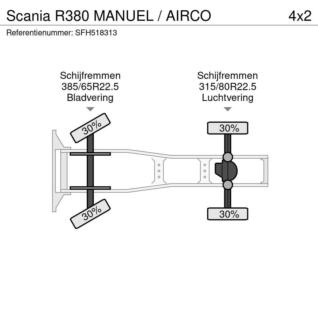 Scania R380 MANUEL / AIRCO Sattelzugmaschinen