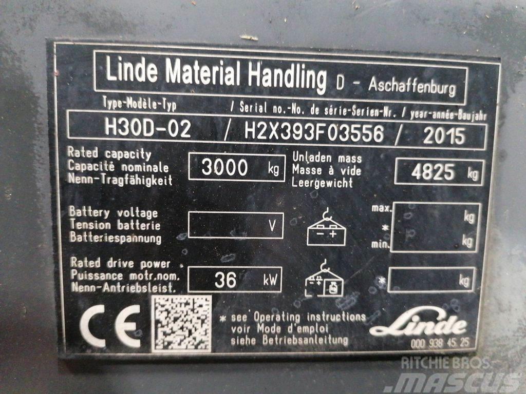 Linde H30D-02 Diesel Stapler