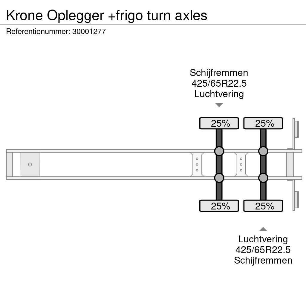 Krone Oplegger +frigo turn axles Kühlauflieger