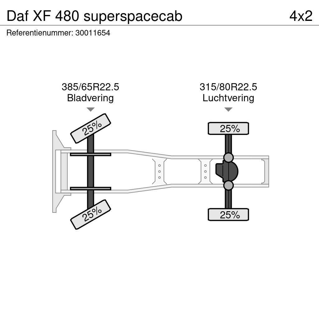 DAF XF 480 superspacecab Sattelzugmaschinen