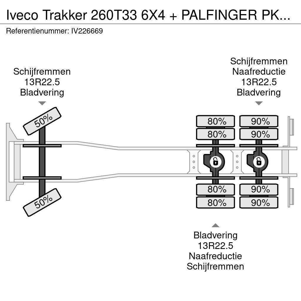 Iveco Trakker 260T33 6X4 + PALFINGER PK29002 + REMOTE - Pritschenwagen/Pritschenwagen mit Seitenklappe