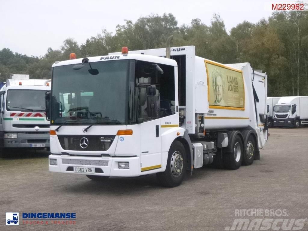 Mercedes-Benz Econic 2629 6x2 RHD Faun Variopress refuse truck Müllwagen