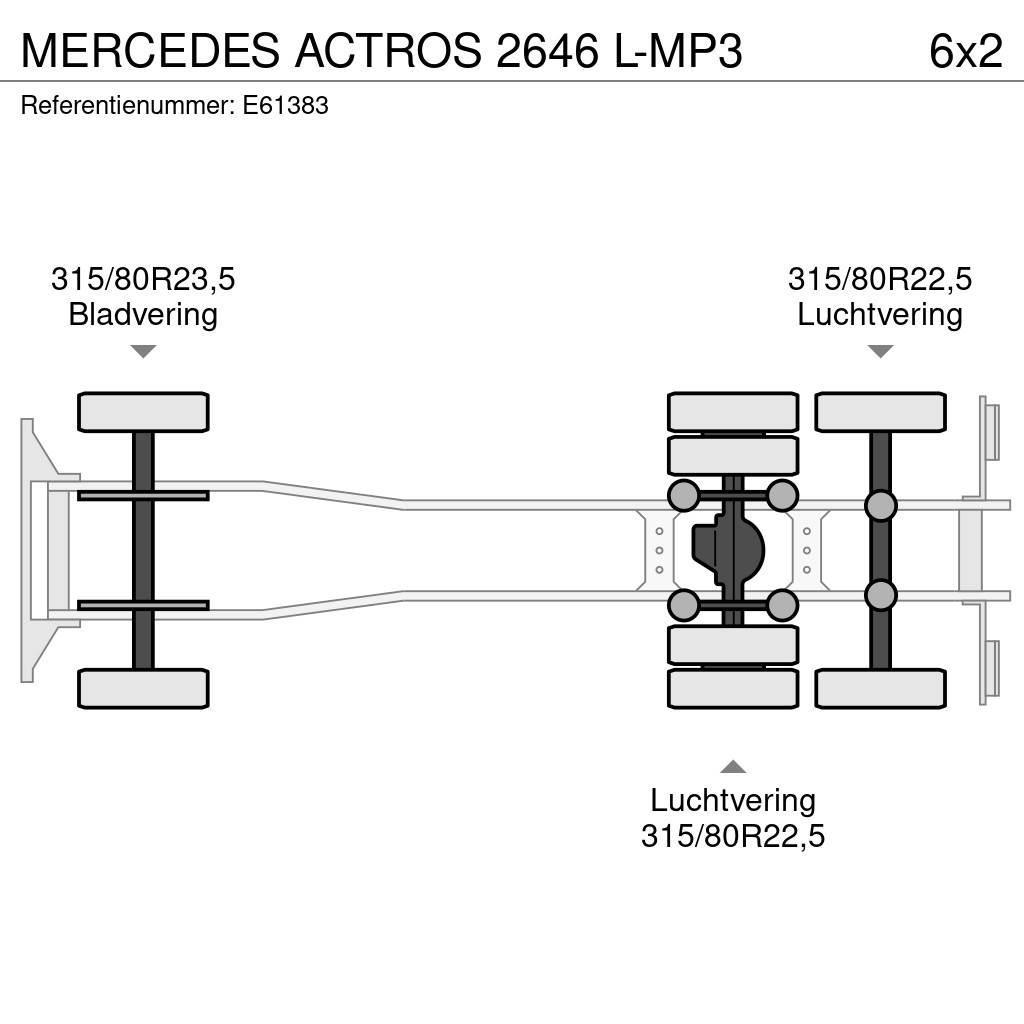 Mercedes-Benz ACTROS 2646 L-MP3 Containerwagen