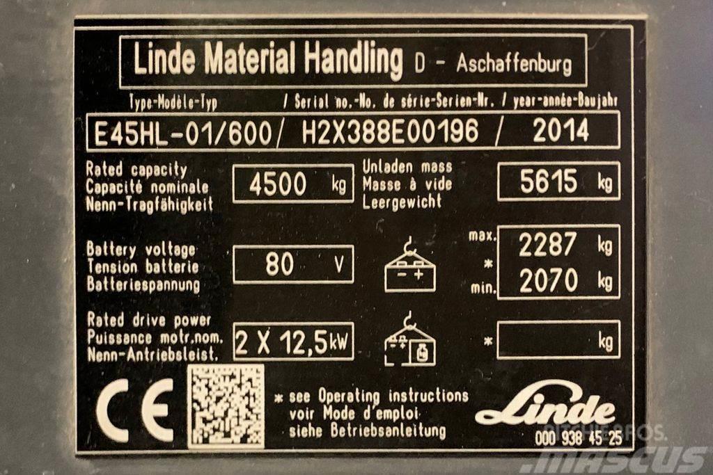Linde E45HL-01/600 Elektro Stapler