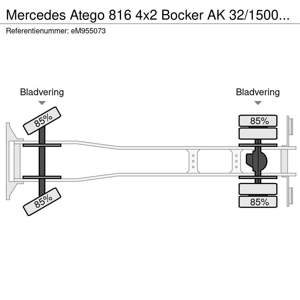 Mercedes-Benz Atego 816 4x2 Bocker AK 32/1500 SPS crane All-Terrain-Krane