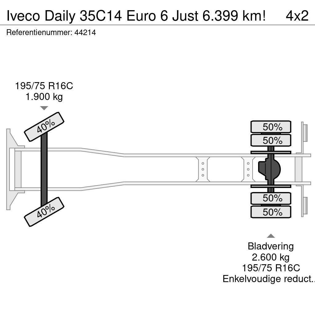 Iveco Daily 35C14 Euro 6 Just 6.399 km! Kastenaufbau