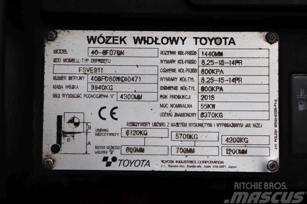 Toyota 40-8FD70N Diesel Stapler