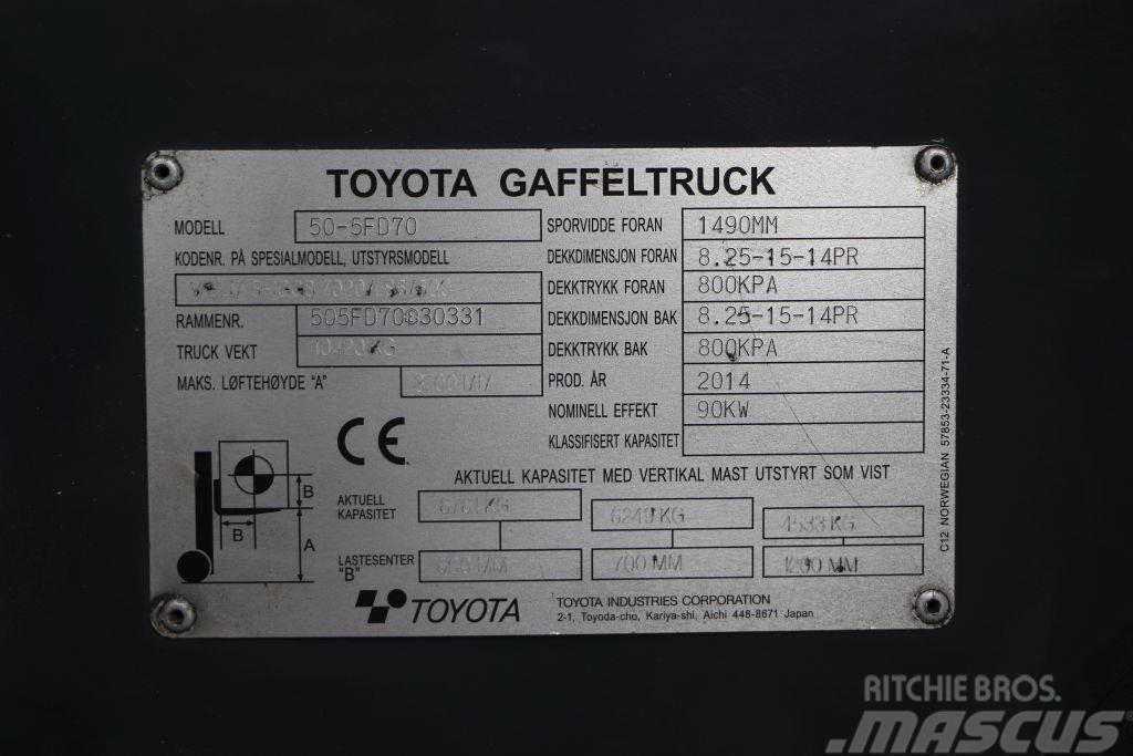 Toyota 50-5FD70 Diesel Stapler