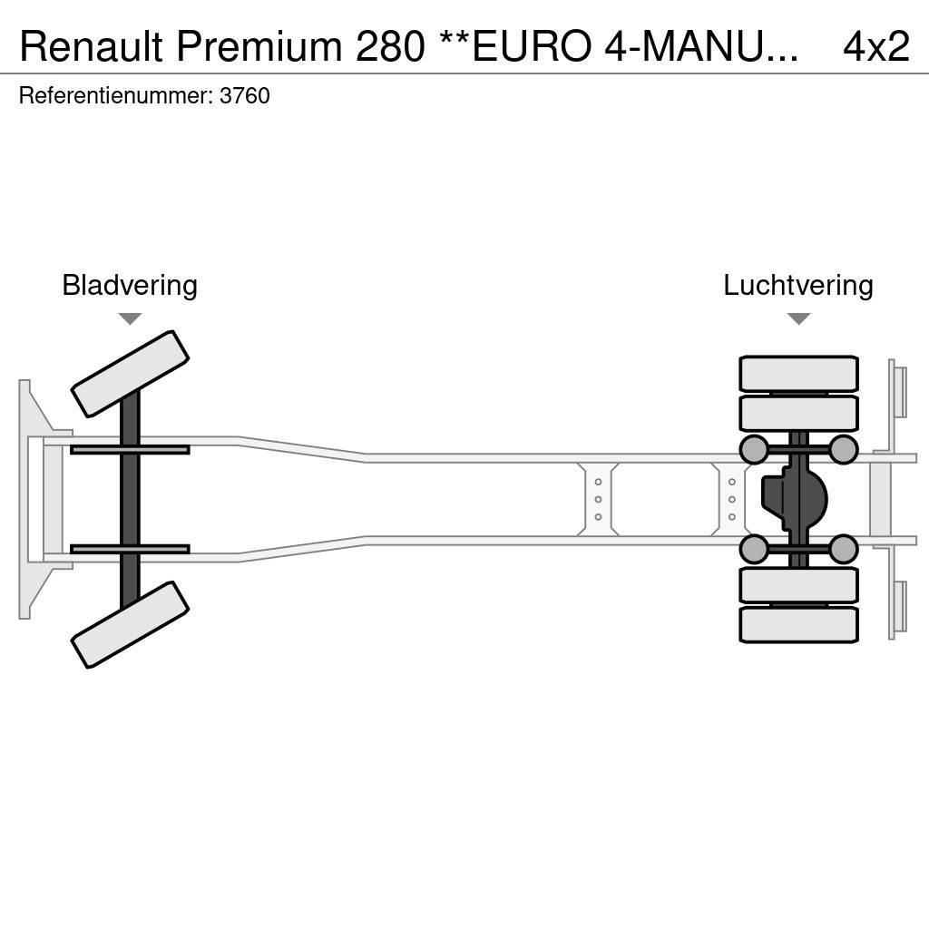 Renault Premium 280 **EURO 4-MANUAL GEARBOX** Pritschenwagen/Pritschenwagen mit Seitenklappe