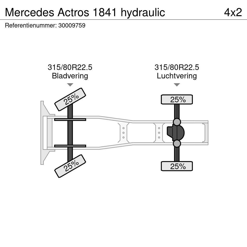 Mercedes-Benz Actros 1841 hydraulic Sattelzugmaschinen