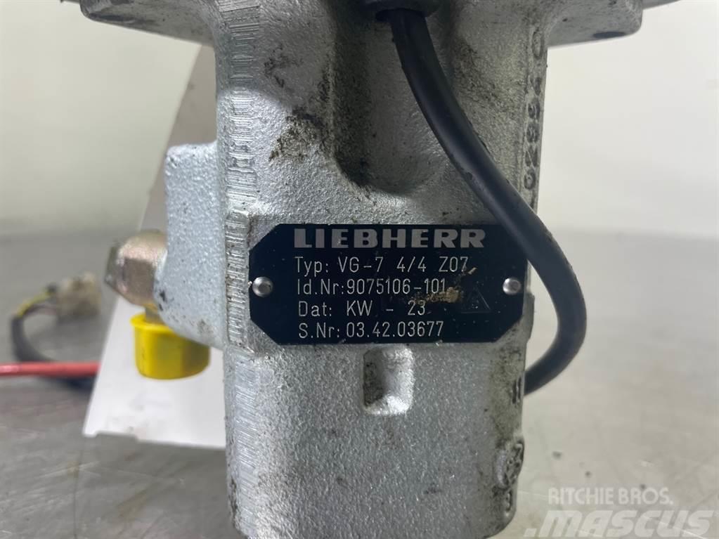 Liebherr A316-9075106/9200621-Servo valve/Servoventil Hydraulik