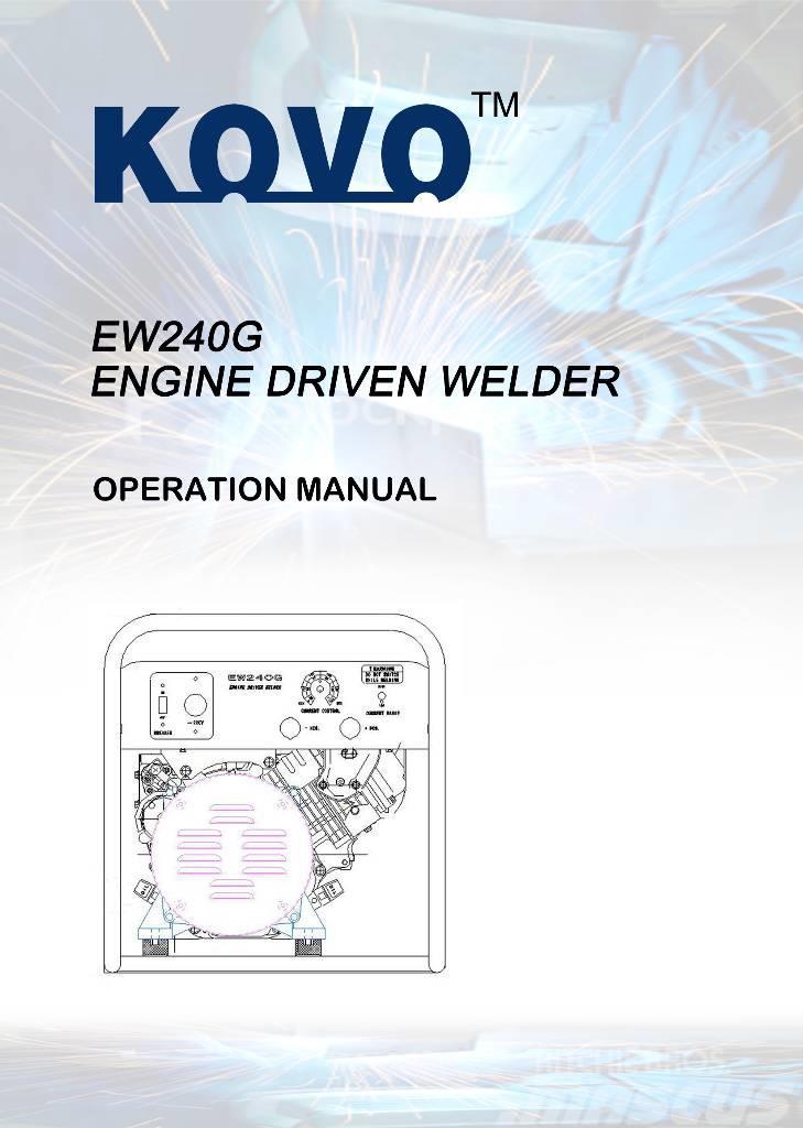  New Kohler powered welder generator EW240G Schweissgeräte