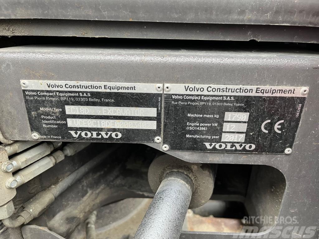 Volvo ECR 18 D Minibagger < 7t