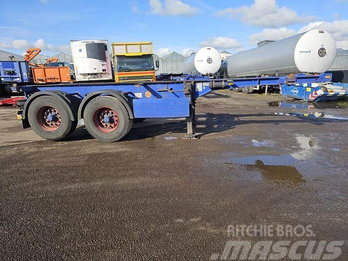 Krone 2 axle | 20 ft container chassis | steel suspensio Containerauflieger