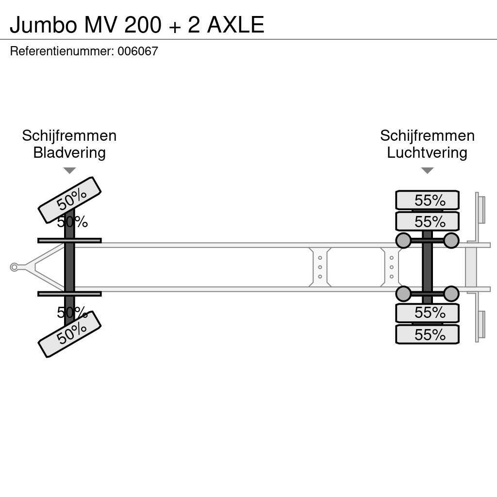 Jumbo MV 200 + 2 AXLE Curtainsideranhänger