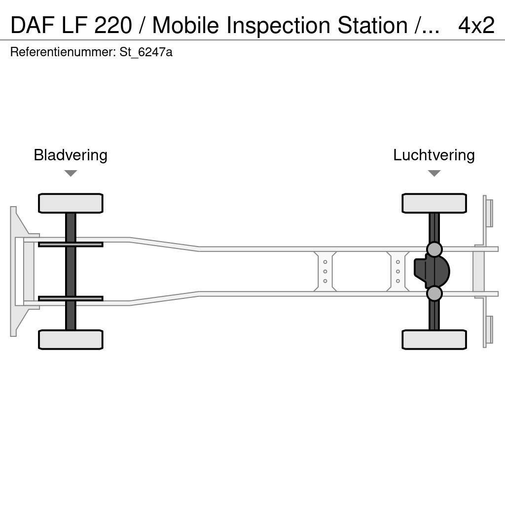 DAF LF 220 / Mobile Inspection Station / APK / TUV / M Pritschenwagen/Pritschenwagen mit Seitenklappe
