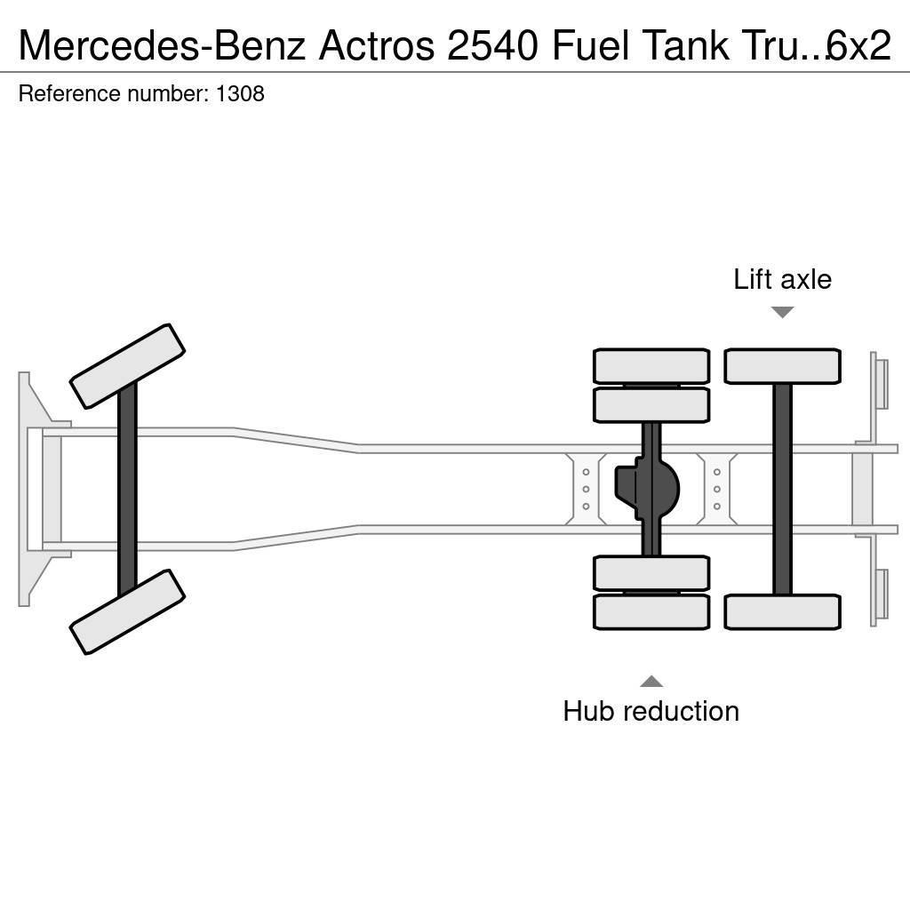 Mercedes-Benz Actros 2540 Fuel Tank Truck 20.700 Liters 6x2 V6 E Tankwagen