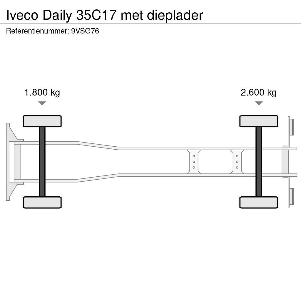 Iveco Daily 35C17 met dieplader Autotransporter