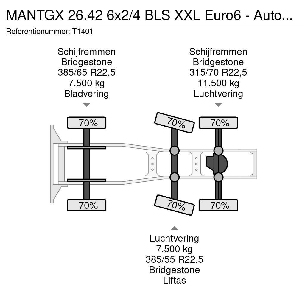 MAN TGX 26.42 6x2/4 BLS XXL Euro6 - Automaat - Standka Sattelzugmaschinen