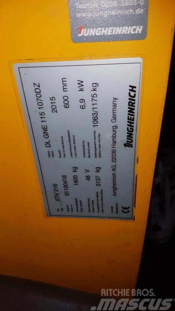Jungheinrich ETV 216 10700 mm HH Schubmaststapler