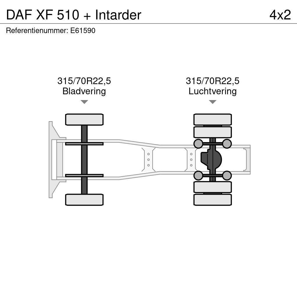 DAF XF 510 + Intarder Sattelzugmaschinen