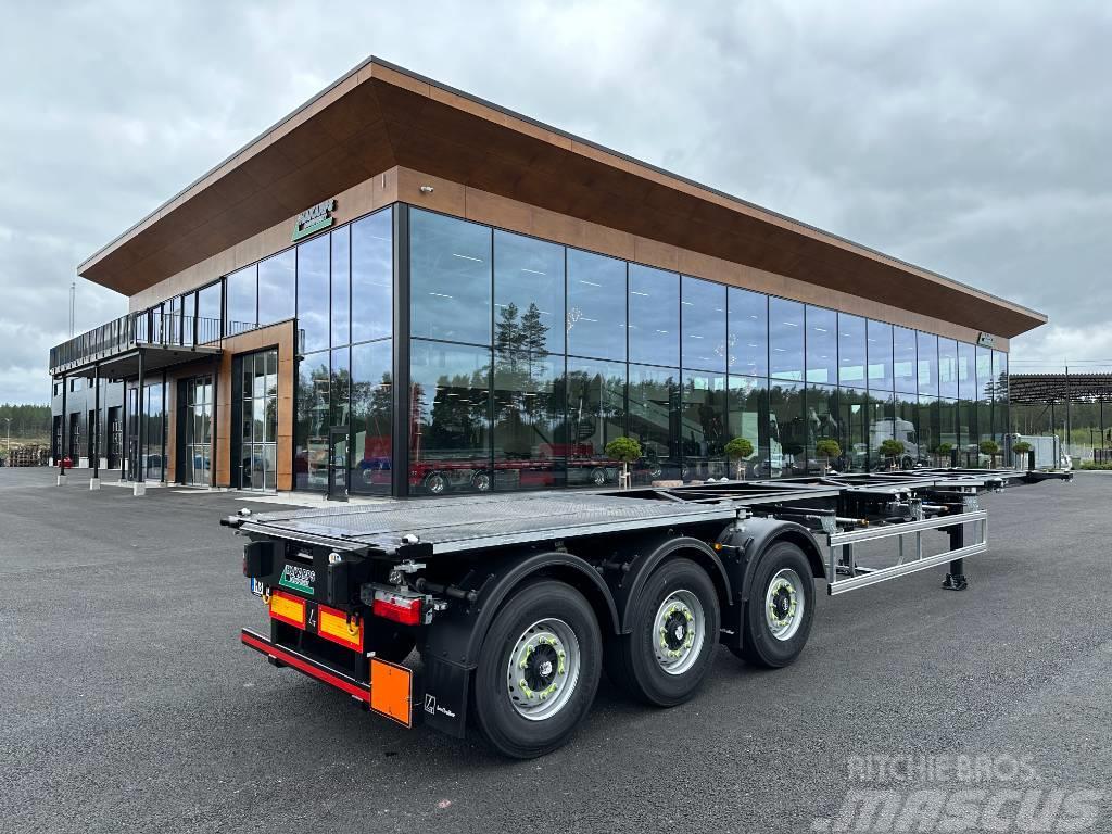 Lecitrailer ADR container chassie Containerauflieger
