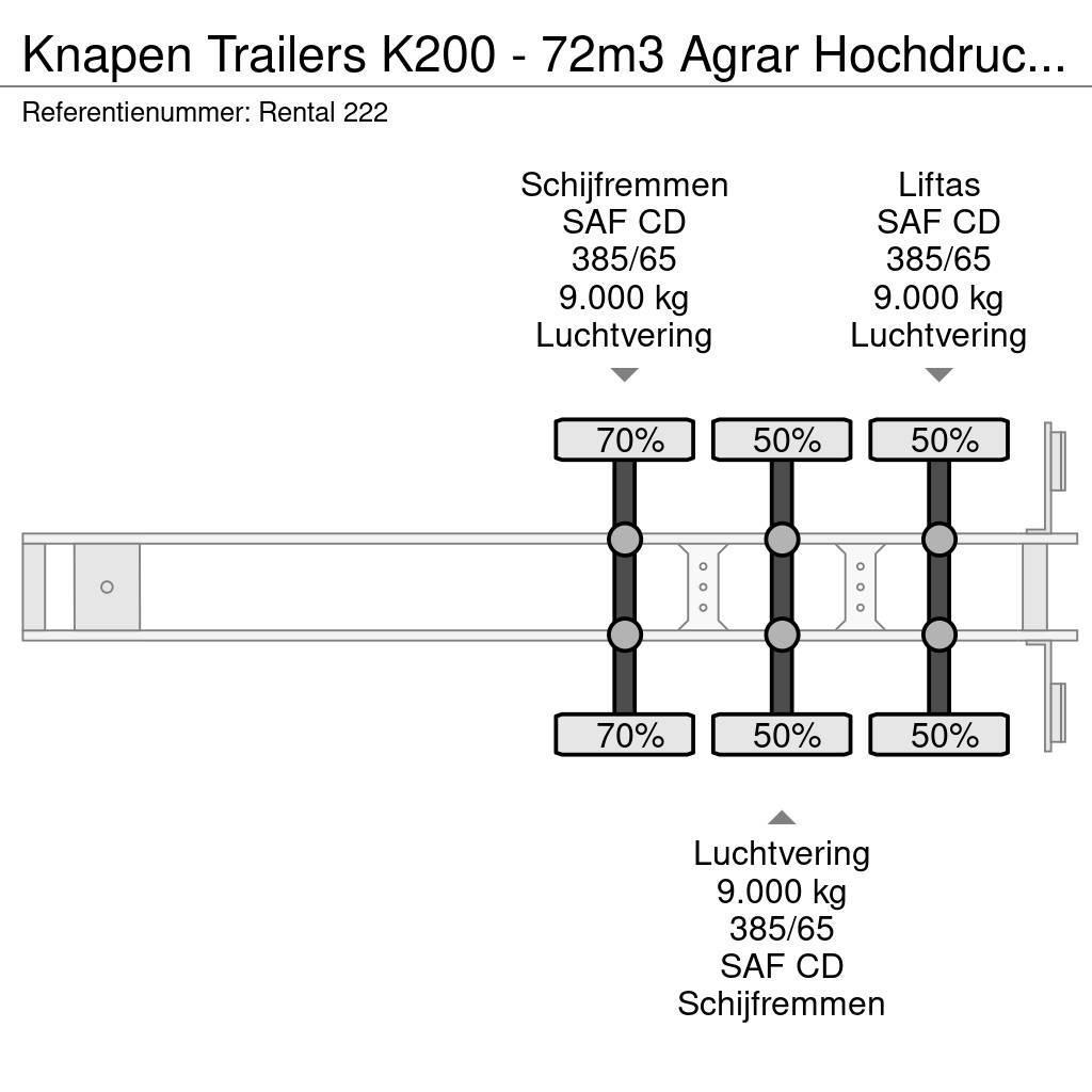 Knapen Trailers K200 - 72m3 Agrar Hochdruckreiniger Schubbodenauflieger