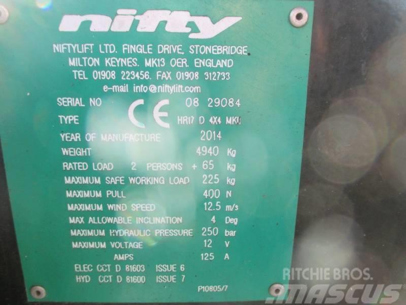Niftylift HR 17 D 4x4 Gelenkteleskoparbeitsbühnen