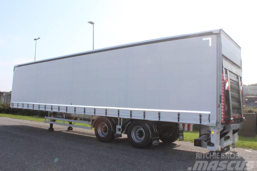 AMT 2 akslet city trailer med lift og TRIDEC- CI200 Curtainsiderauflieger