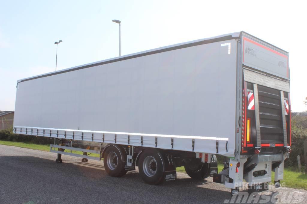 AMT 2 akslet city trailer med lift og TRIDEC- CI200 Curtainsiderauflieger