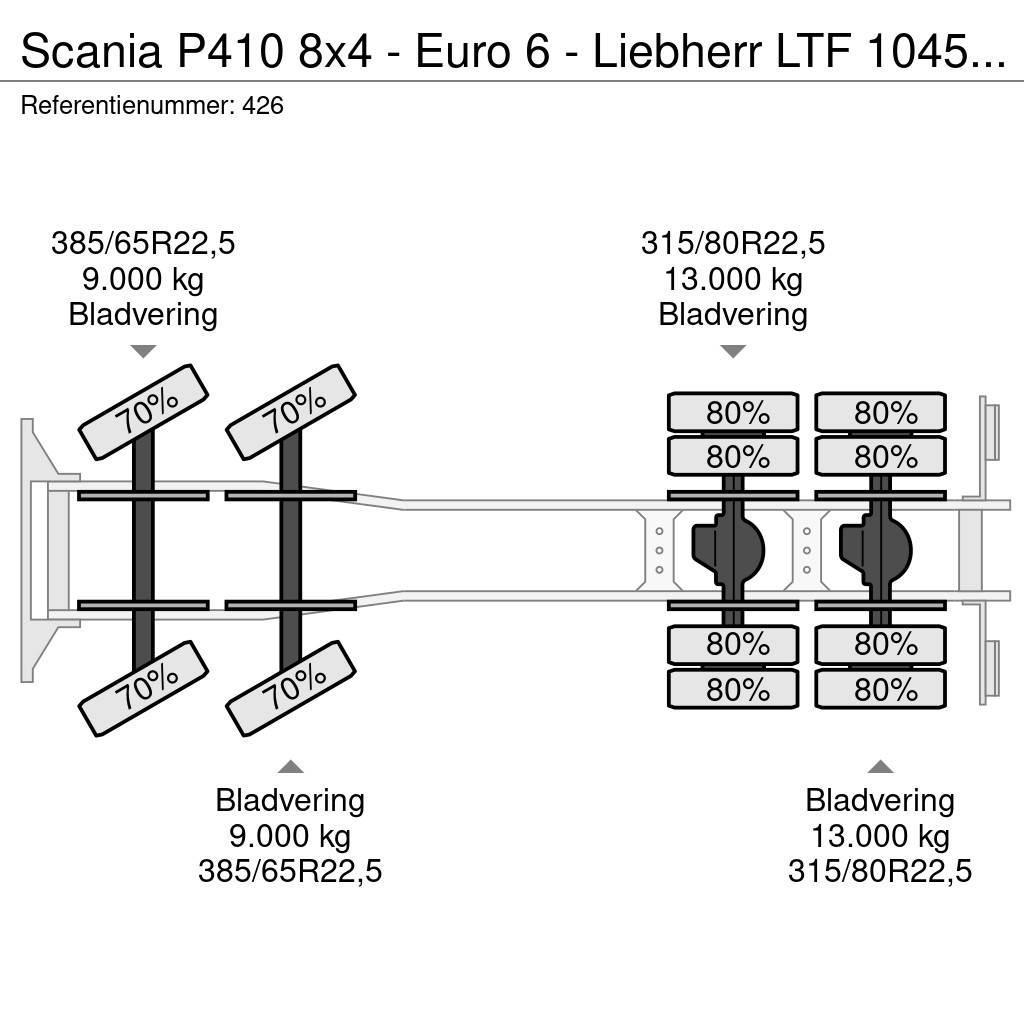 Scania P410 8x4 - Euro 6 - Liebherr LTF 1045-4.1 - Radio All-Terrain-Krane