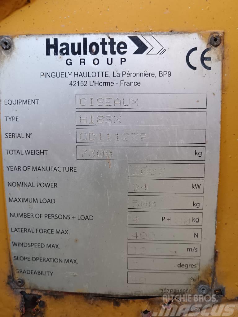 Haulotte H 18 SX Scheren-Arbeitsbühnen