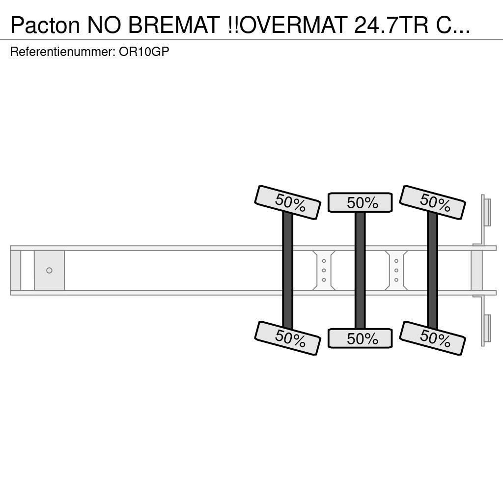 Pacton NO BREMAT !!OVERMAT 24.7TR CEMENT/MORTEL/SCREED/MO Andere Auflieger