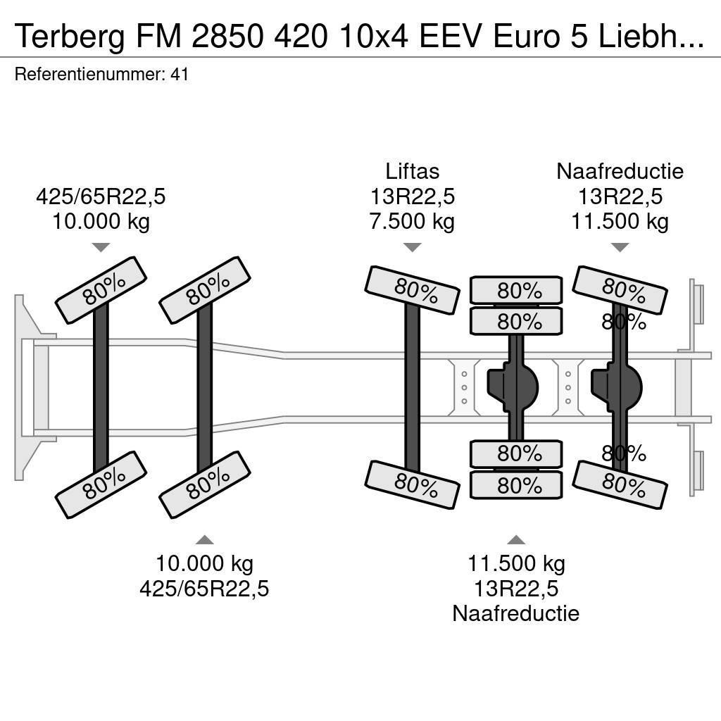 Terberg FM 2850 420 10x4 EEV Euro 5 Liebherr 15 Kub Mixer! Beton-Mischfahrzeuge