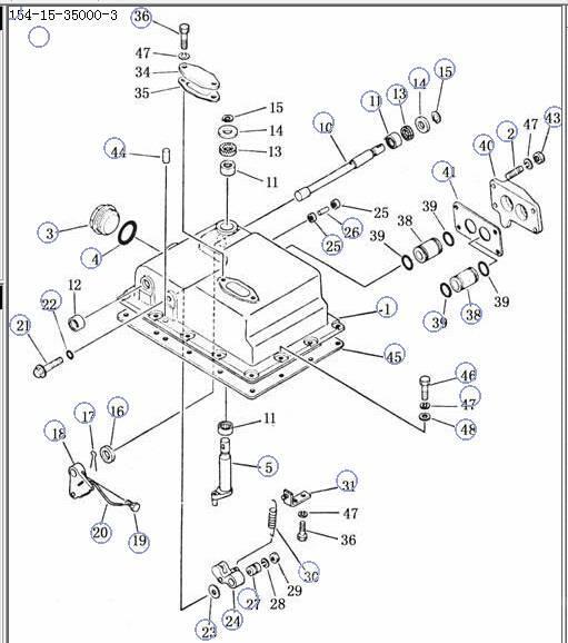 Shantui SD22 transmission control valve 154-15-350004- Getriebe