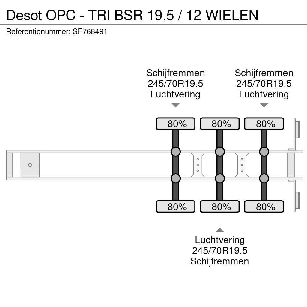 Desot OPC - TRI BSR 19.5 / 12 WIELEN Kofferauflieger