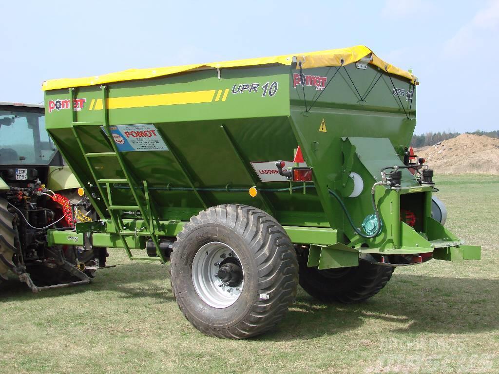 Pomot UPR 10 tones fertilizer and lime spreader, DIRECT Mineraldüngerstreuer