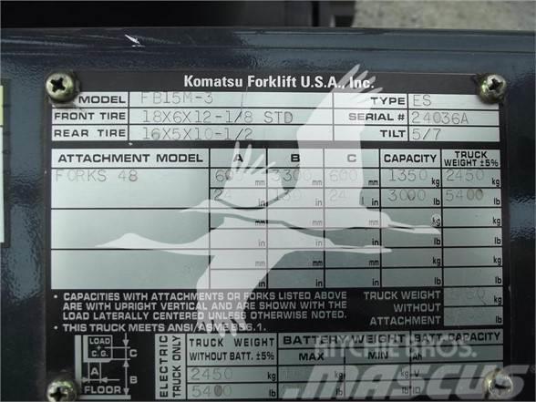 Komatsu FB15M-3 Diesel Stapler