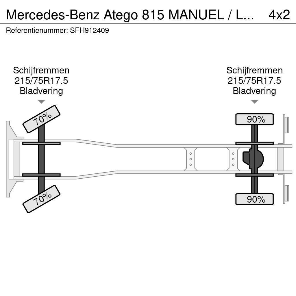 Mercedes-Benz Atego 815 MANUEL / LAMMES - BLATT - SPRING Kastenaufbau