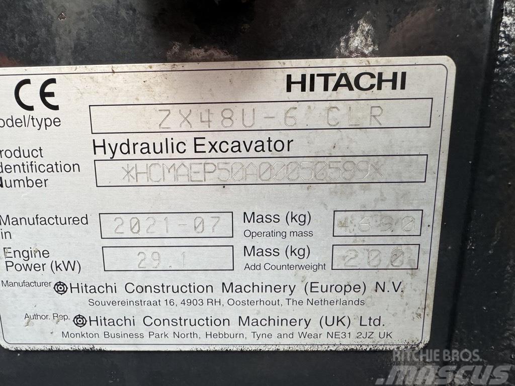 Hitachi zx48U-6 Minibagger < 7t