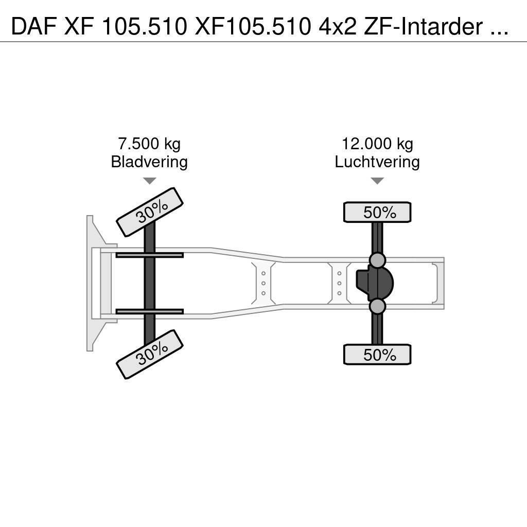 DAF XF 105.510 XF105.510 4x2 ZF-Intarder Euro 5 ADR Sattelzugmaschinen